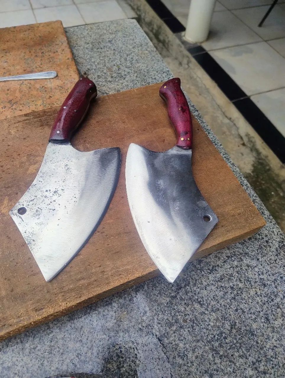 Utensílios para churrasco fabricação própria 