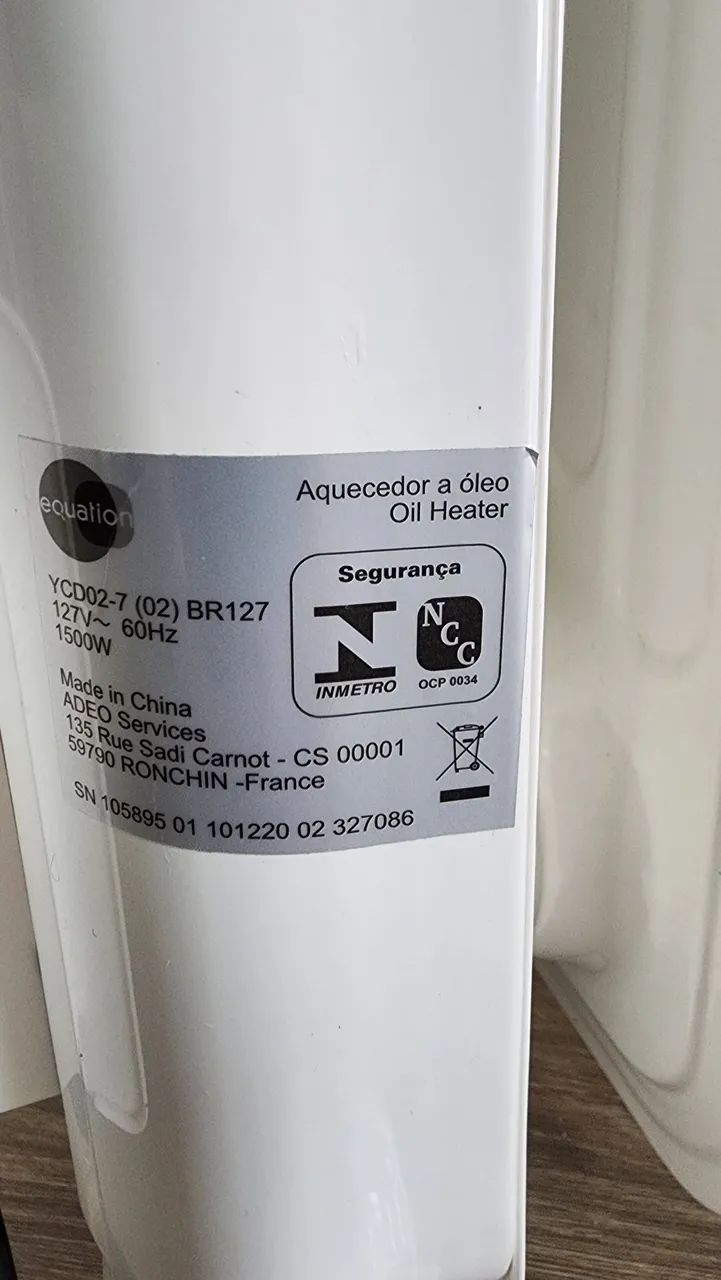 Aquecedor a Óleo Equation 1500W - 127V - Foto 4
