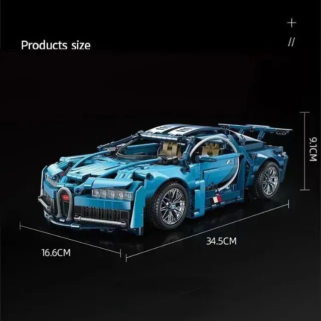 Tipo Lego Bugatti Chiron 1:14 1355 peças - Foto 2