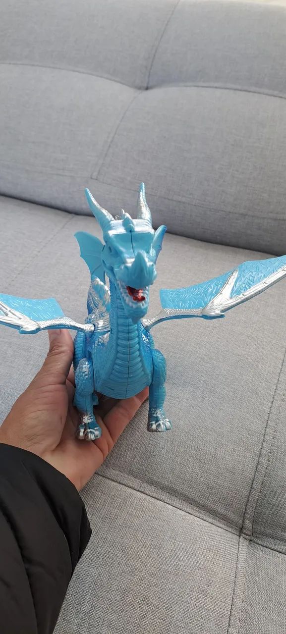 Dragão de brinquedo com som e articulado - Foto 2
