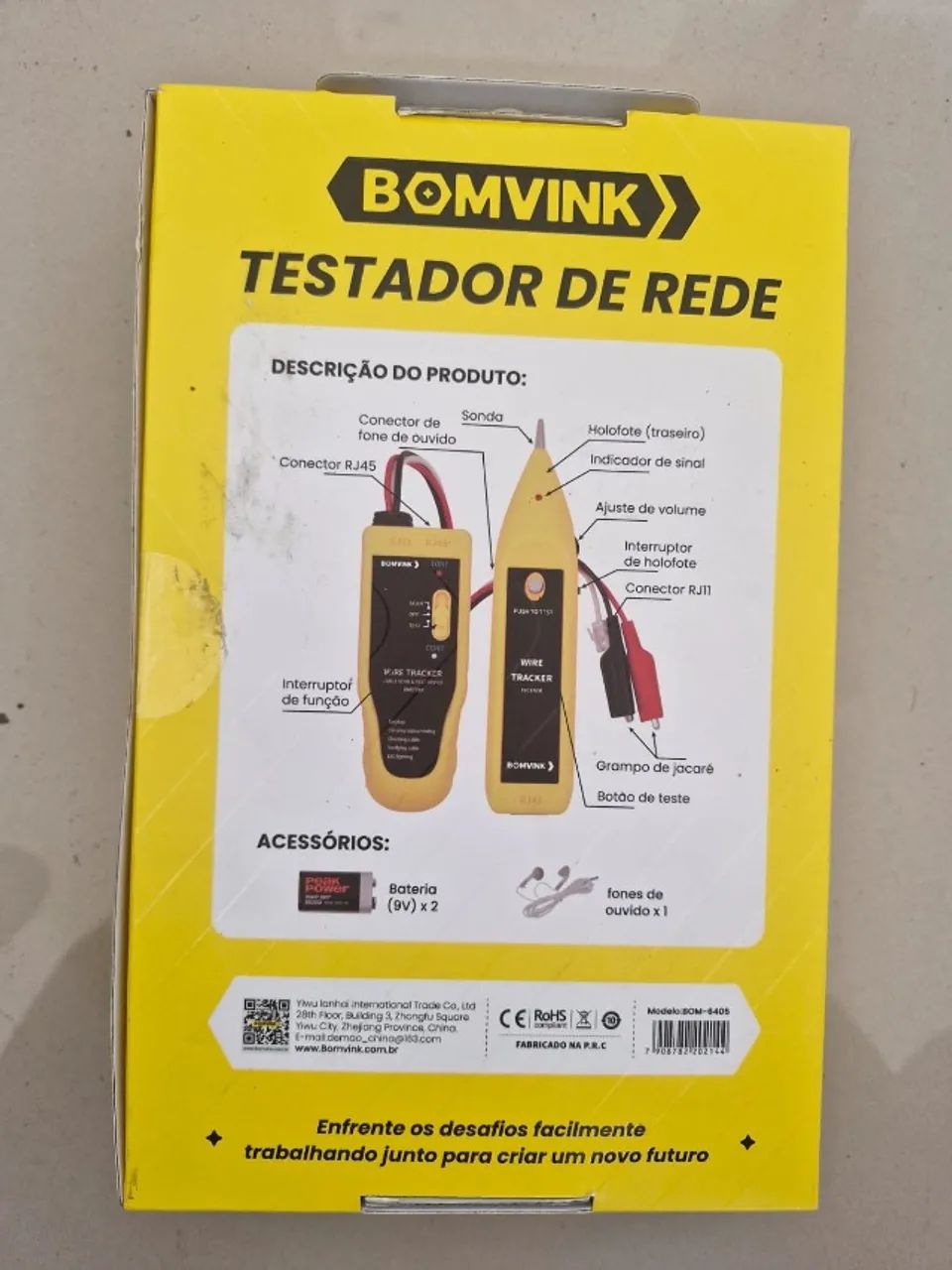 Kit Localizador Testador Cabo E Linha Rede Rj45 E Rj11 - Bomvink - Foto 2