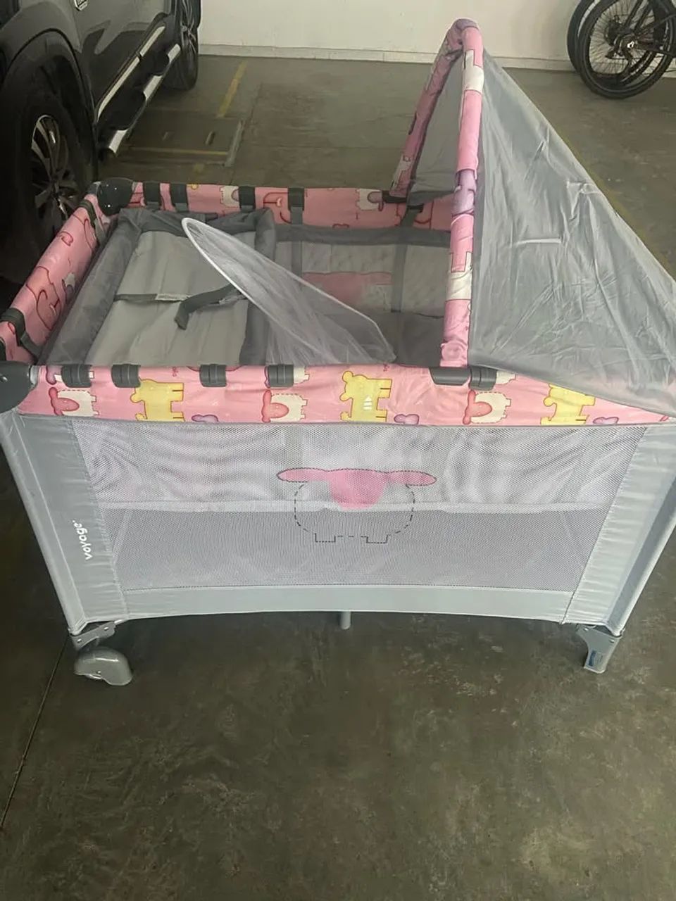 Berço portátil infantil com mosquiteiro - Foto 4