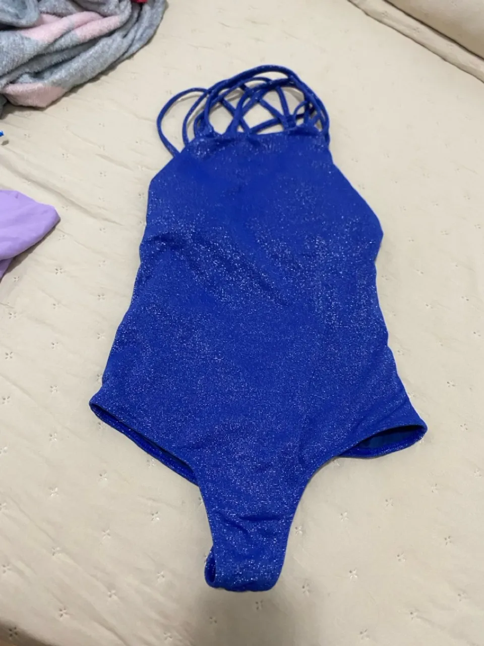 Maiô azul- Tamanho M/G