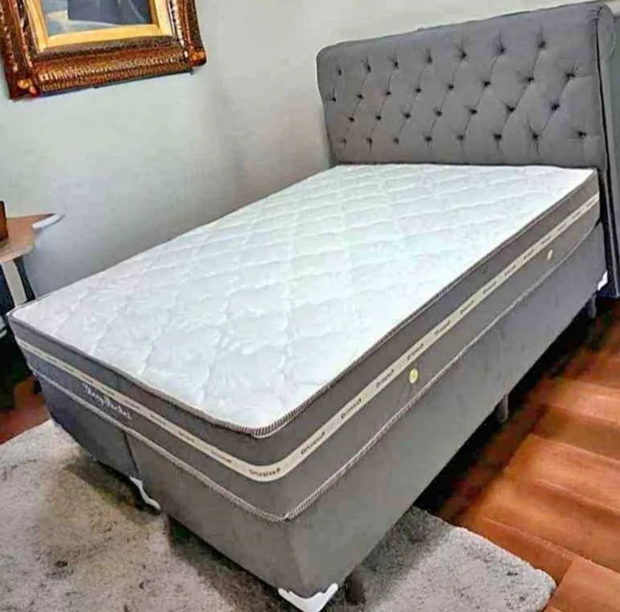 Cama Box Casal com Cabeceira
