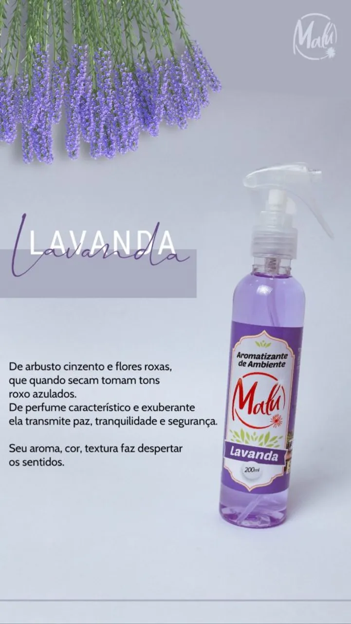 Aromatizante de Ambiente Lavanda Malu 200ml