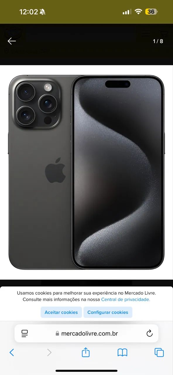 Iphone 15promax 256 preto - Celulares e Smartphones - São Mateus