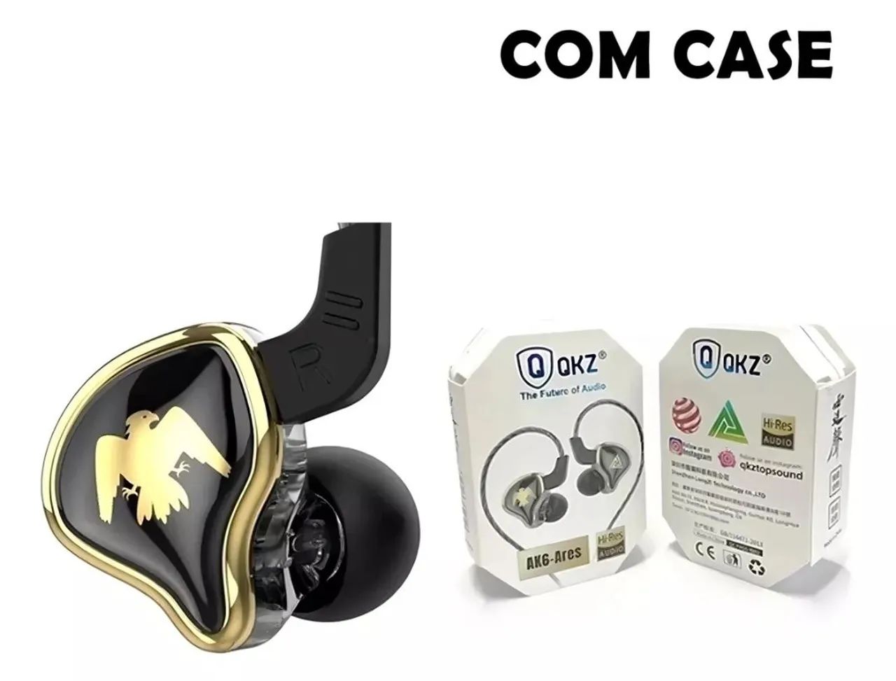 Fones de Ouvido QKZ AK6 ARES Hi-Res Audio - Foto 6