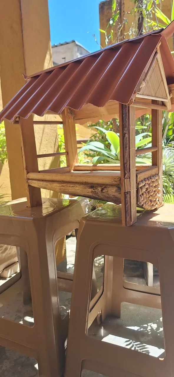 Casa de madeira passarinhos  - Foto 5