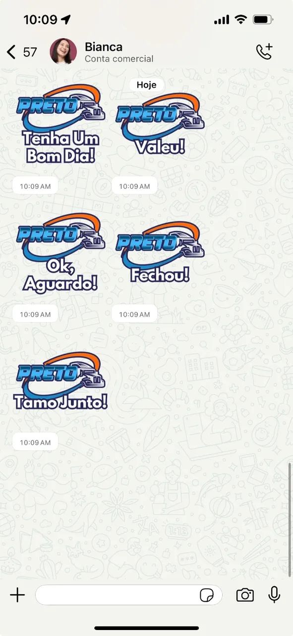 Pack de figurinhas personalizadas com Logo - Foto 4