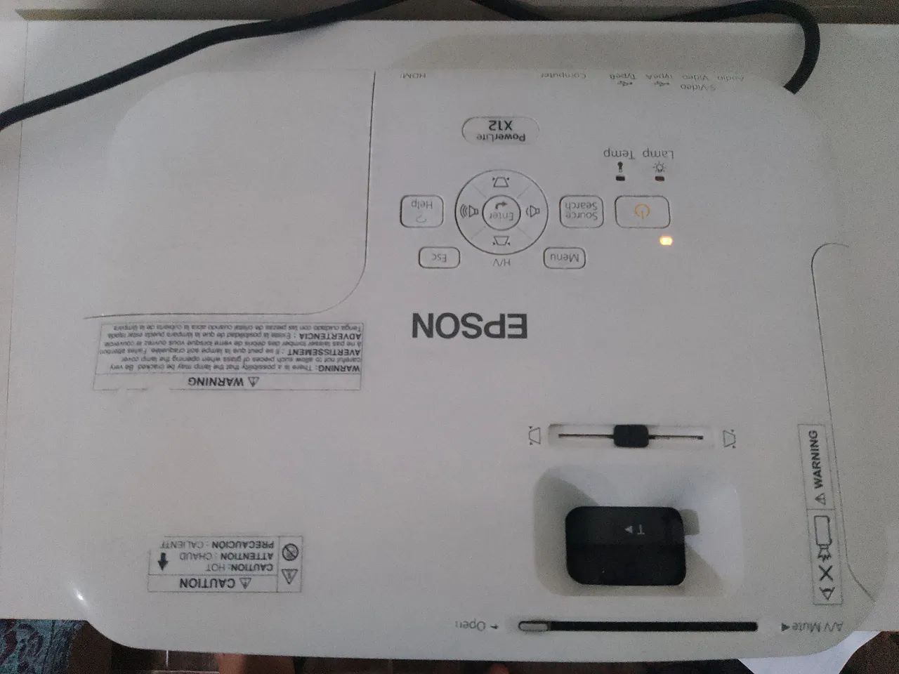 Projetor data show Epson Power lite X12 - Foto 2