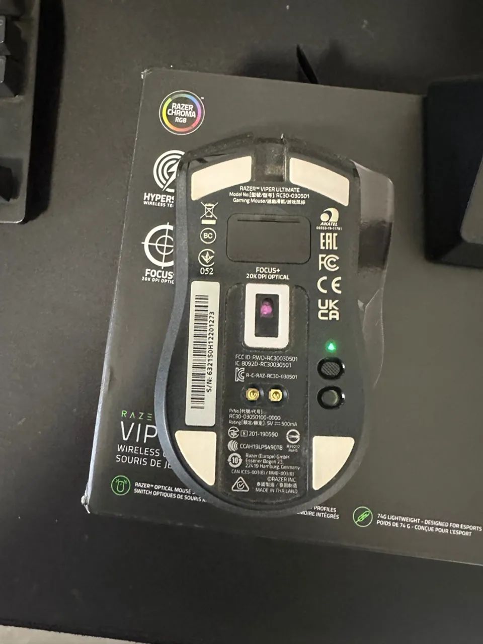 Razer Viper Ultimate - Mouse Gamer Sem Fio - Foto 4