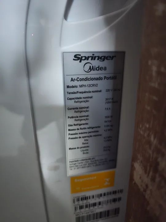 Ar-condicionado portátil Springer Midea - Foto 3