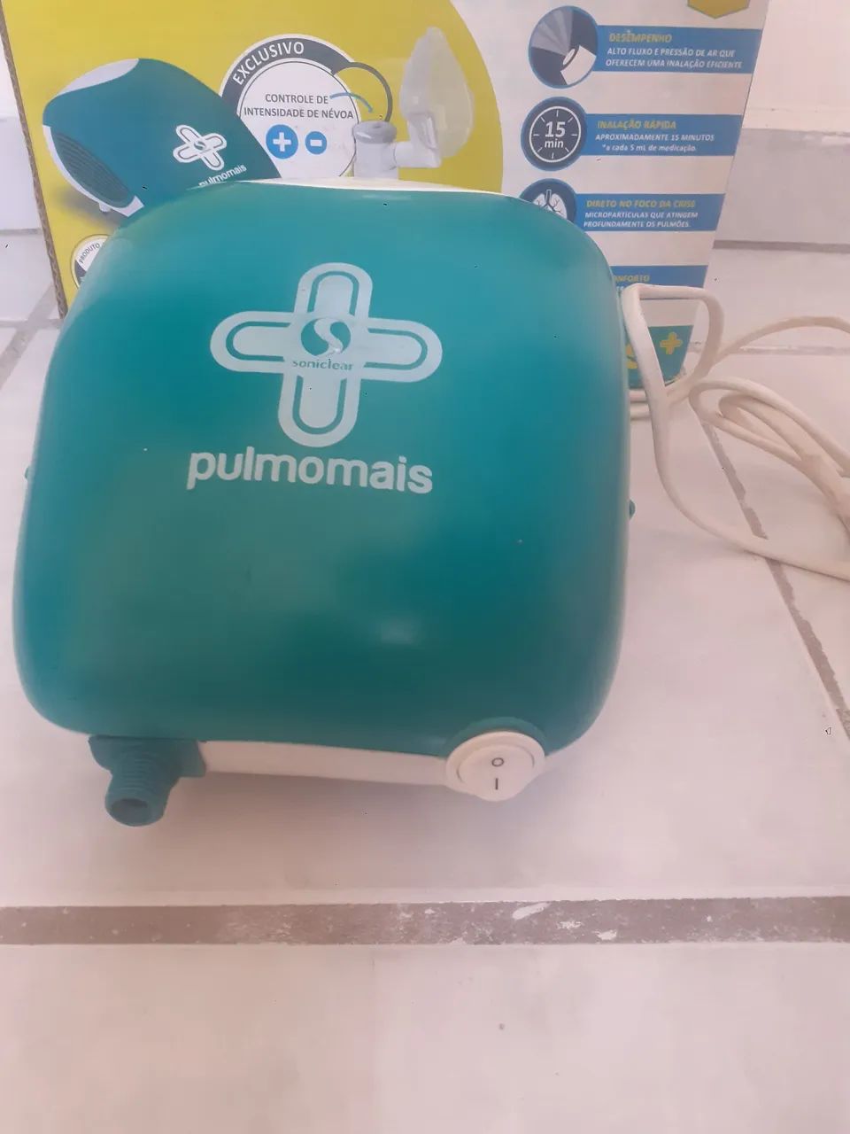 Inalador/Nebullizador Soniclear Pulmomáis - Novo - Foto 3