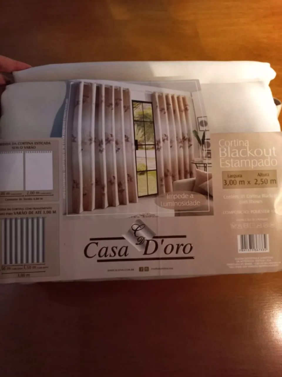 Cortina Estampada Blackout - Foto 2