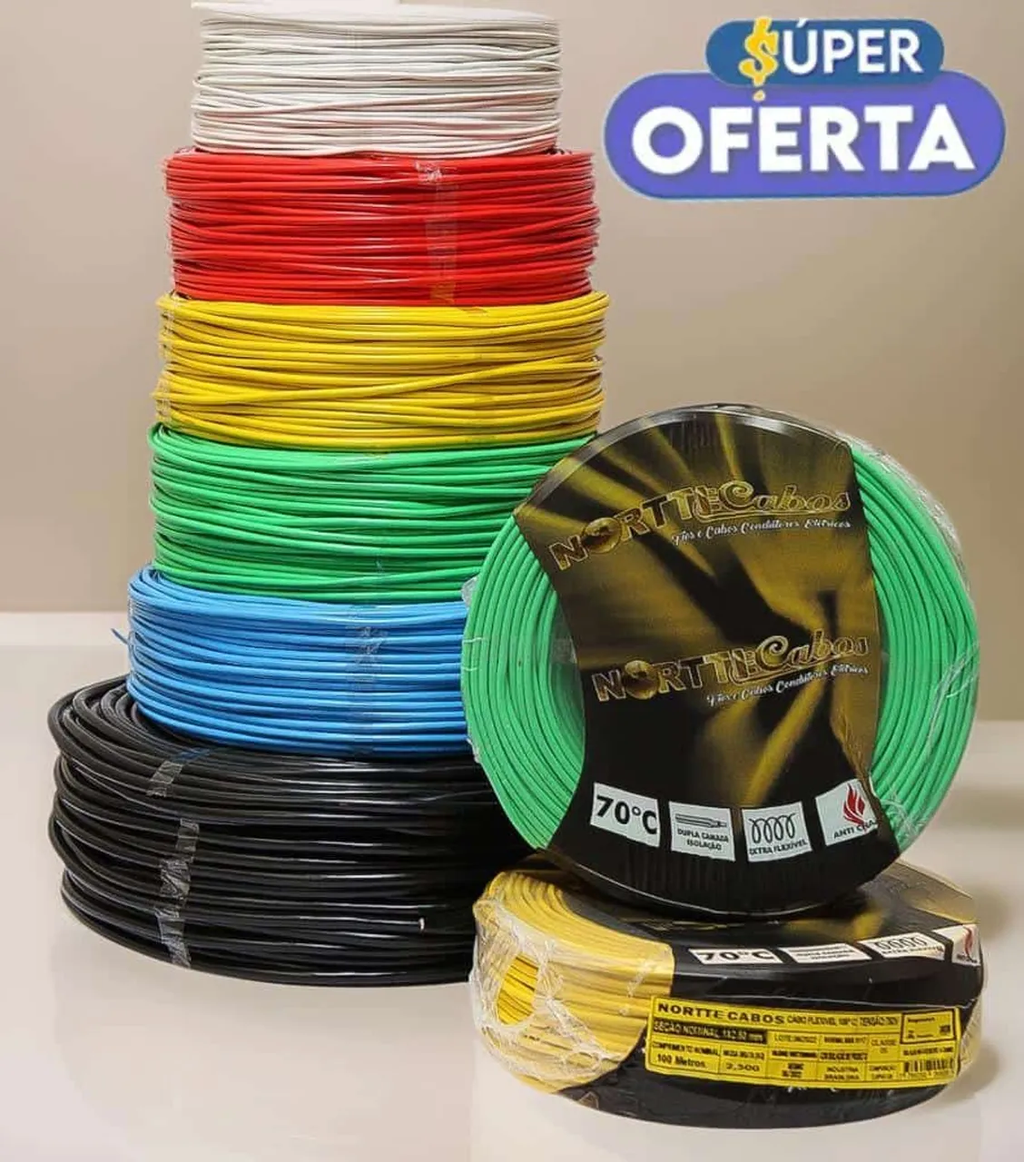 Cabos Elétricos - Peças a partir:135,00 100 metros!