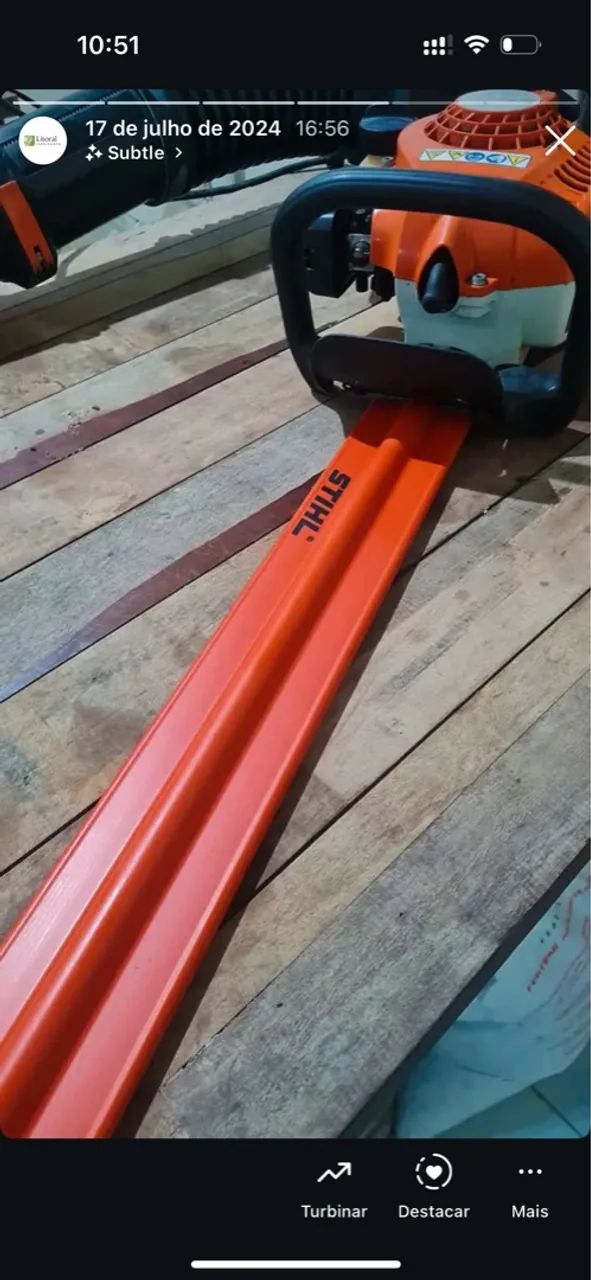 Soprador Costal Stihl BR 800 - usado - Foto 2