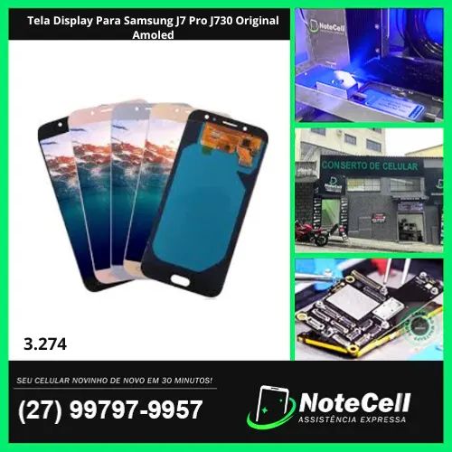Tela Display Para Samsung J7 Pro J730 Original Amoled - Instalação Expressa Em 30 Minutos!