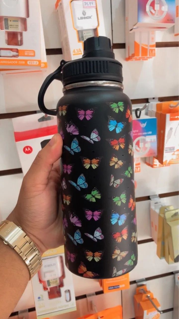 Garrafa Beer Pint 800ml Stitch Colors - Foto 6