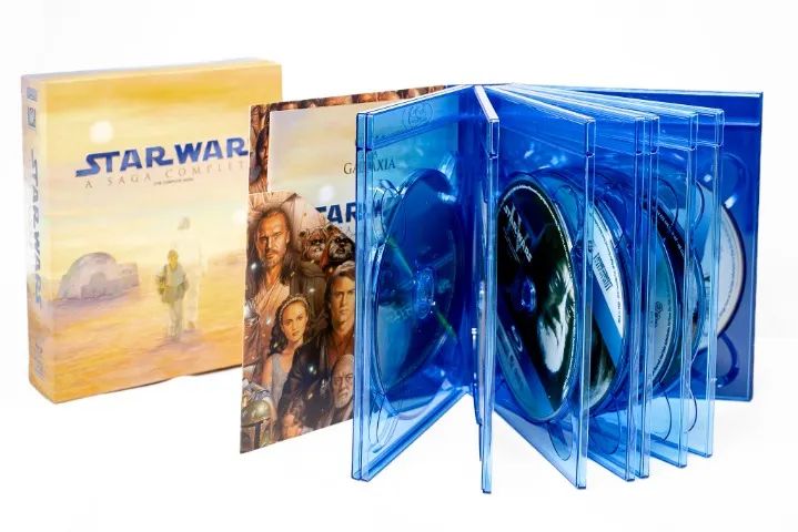 Star Wars A Saga Completa Blu-ray 9 discos - estado de novo