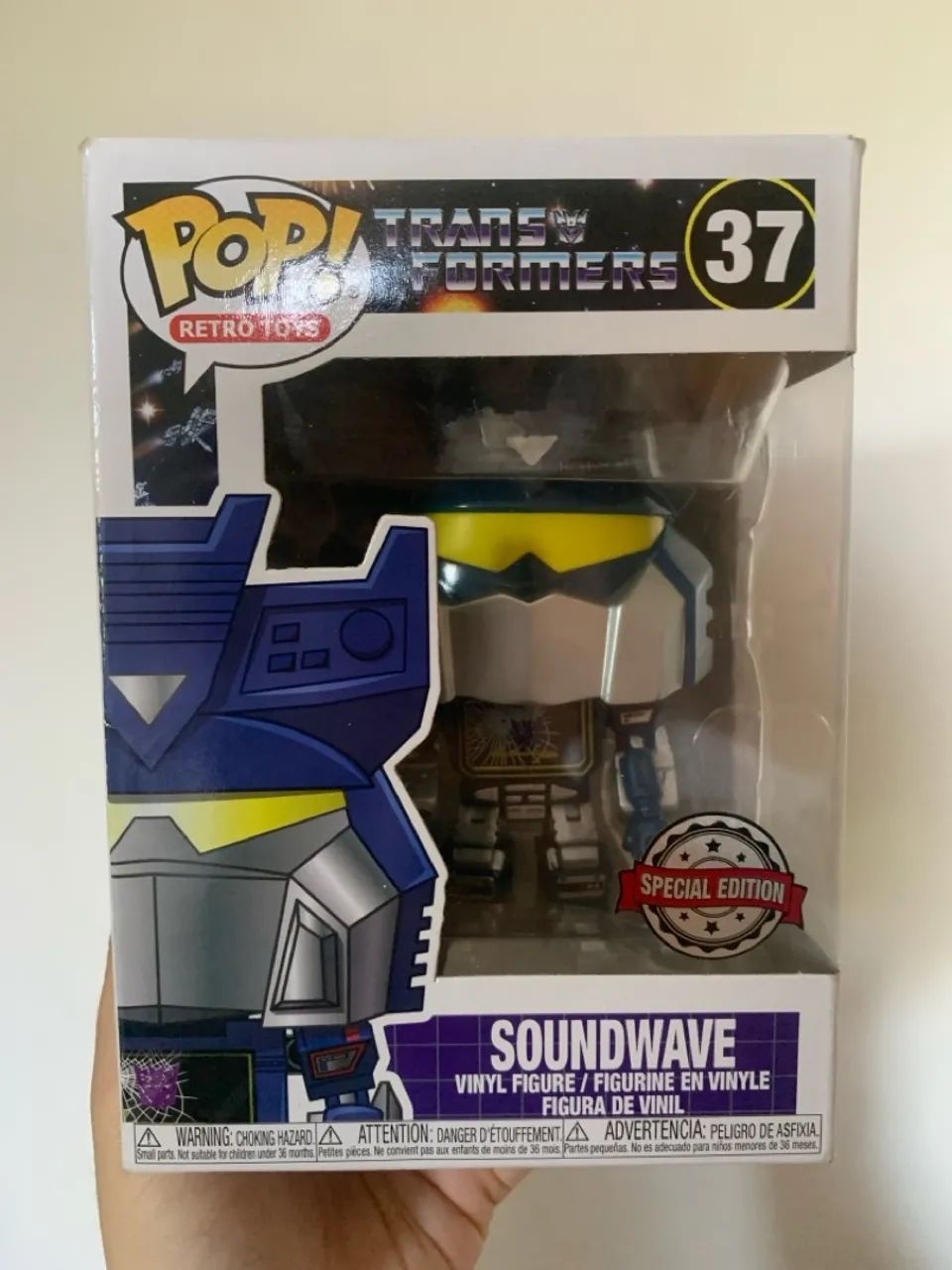Boneco Soundwave Transformers Retro Toys - Edição Especial