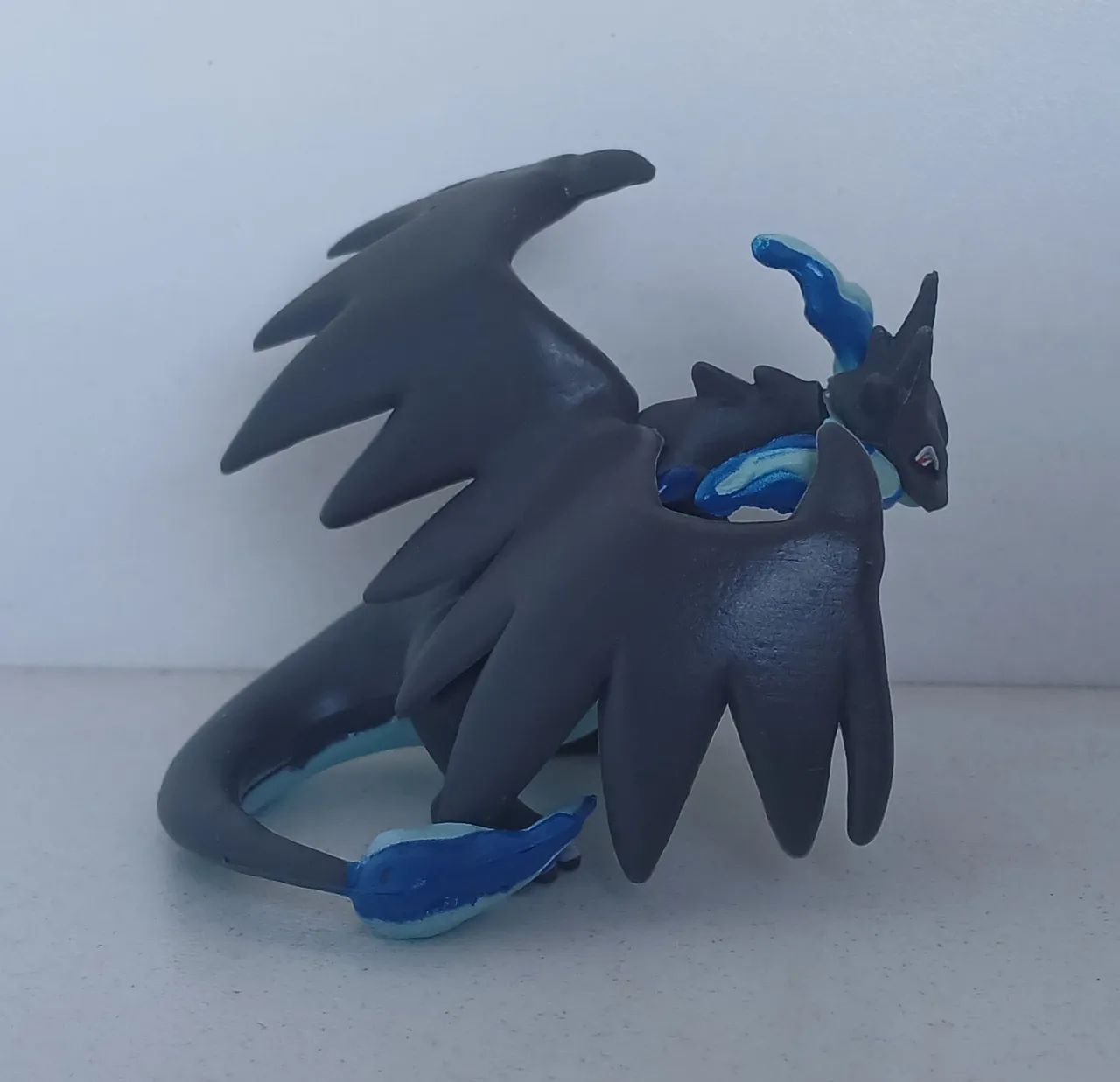 BONECO ACTION FIGURE MINIATURA POKEMON MEGA CHARIZARD X PRETO BLACK - Foto 2