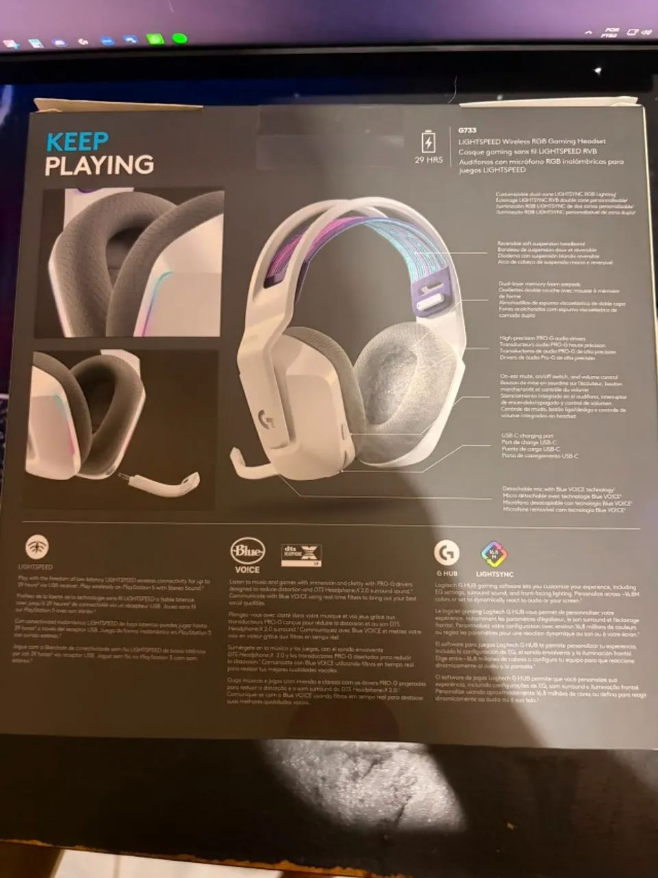 Headset Logitech G733 WIRELESS - LACRADO - Foto 2
