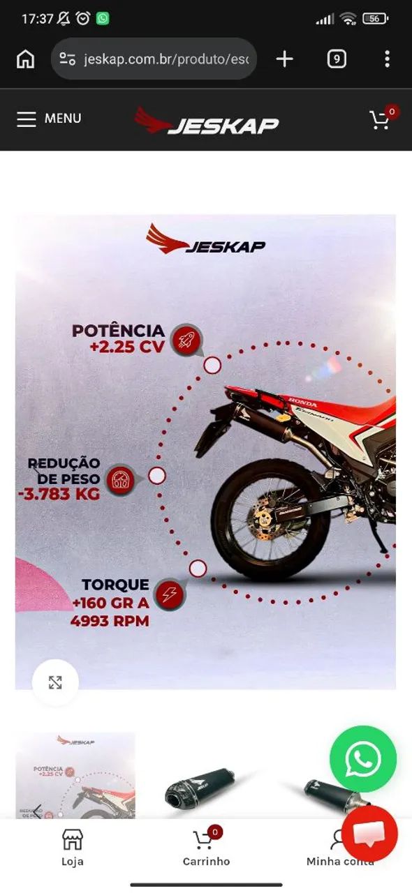 Escapamento Jeskap - Foto 2