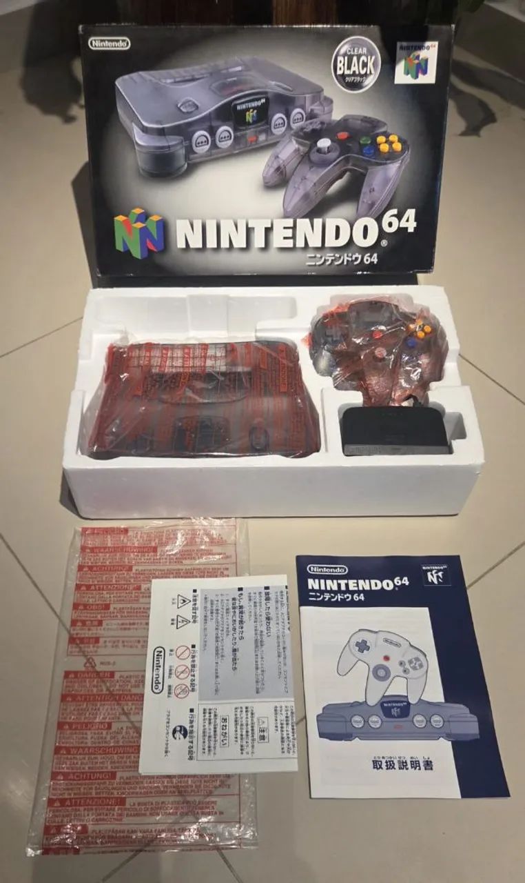 Nintendo 64 clear Black 