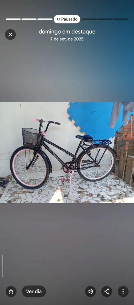 Vendo essa bicicleta seme nova - Foto 5