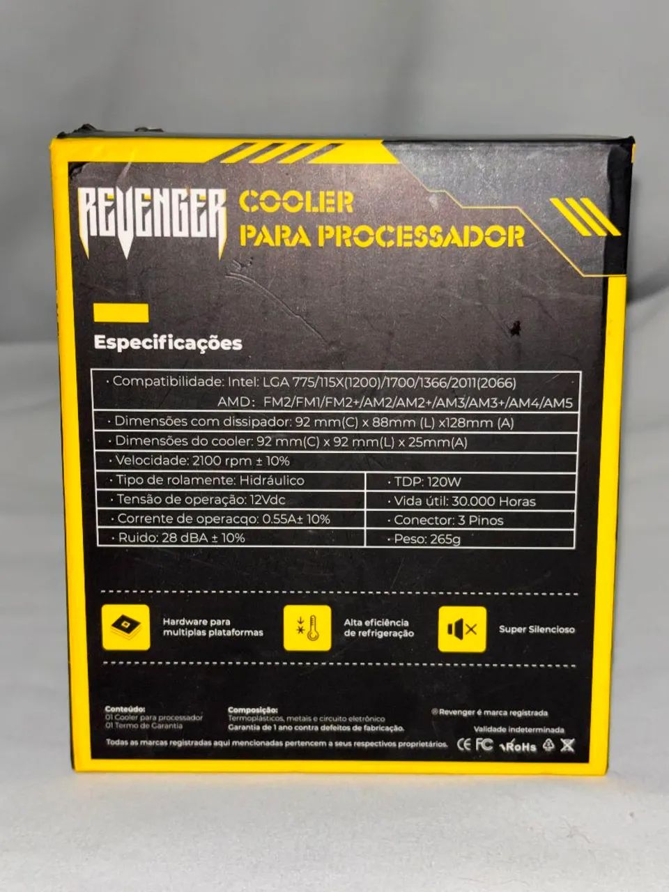 Cooler Revenger  G-VR342 com Ventilador Duplo - Foto 2