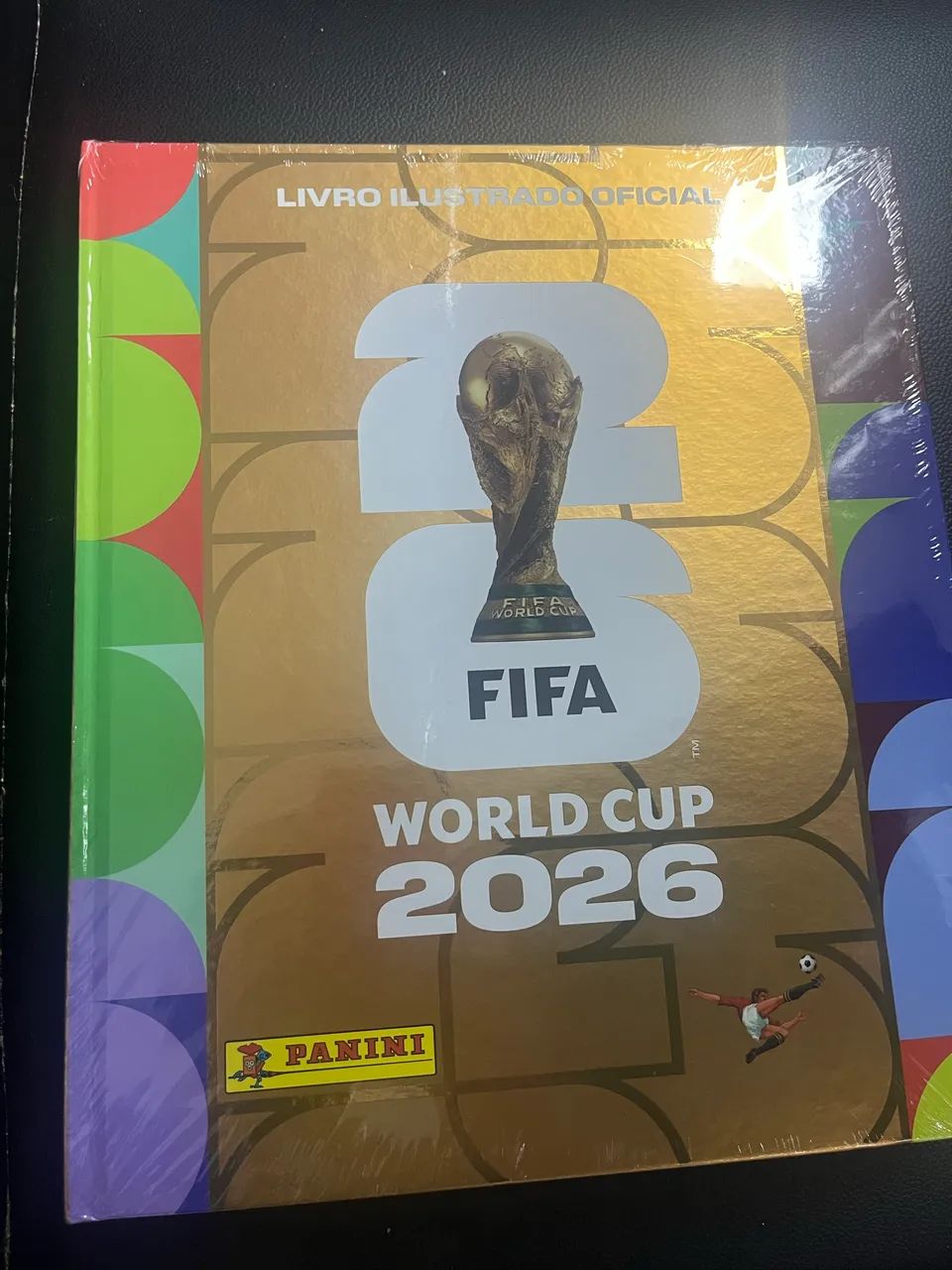Álbum figurinha copa 2026 capa dura ouro completo