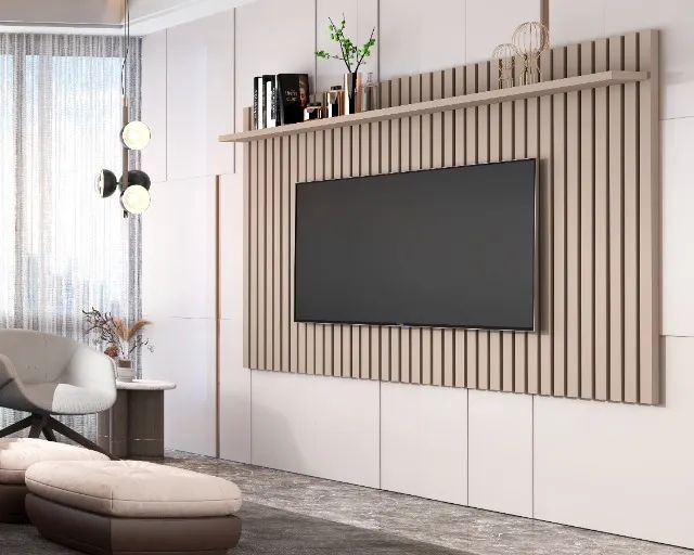 Painel Ripado 1.80m para TV até 70'' polegadas ! Frete + montagem grátis. - Foto 3