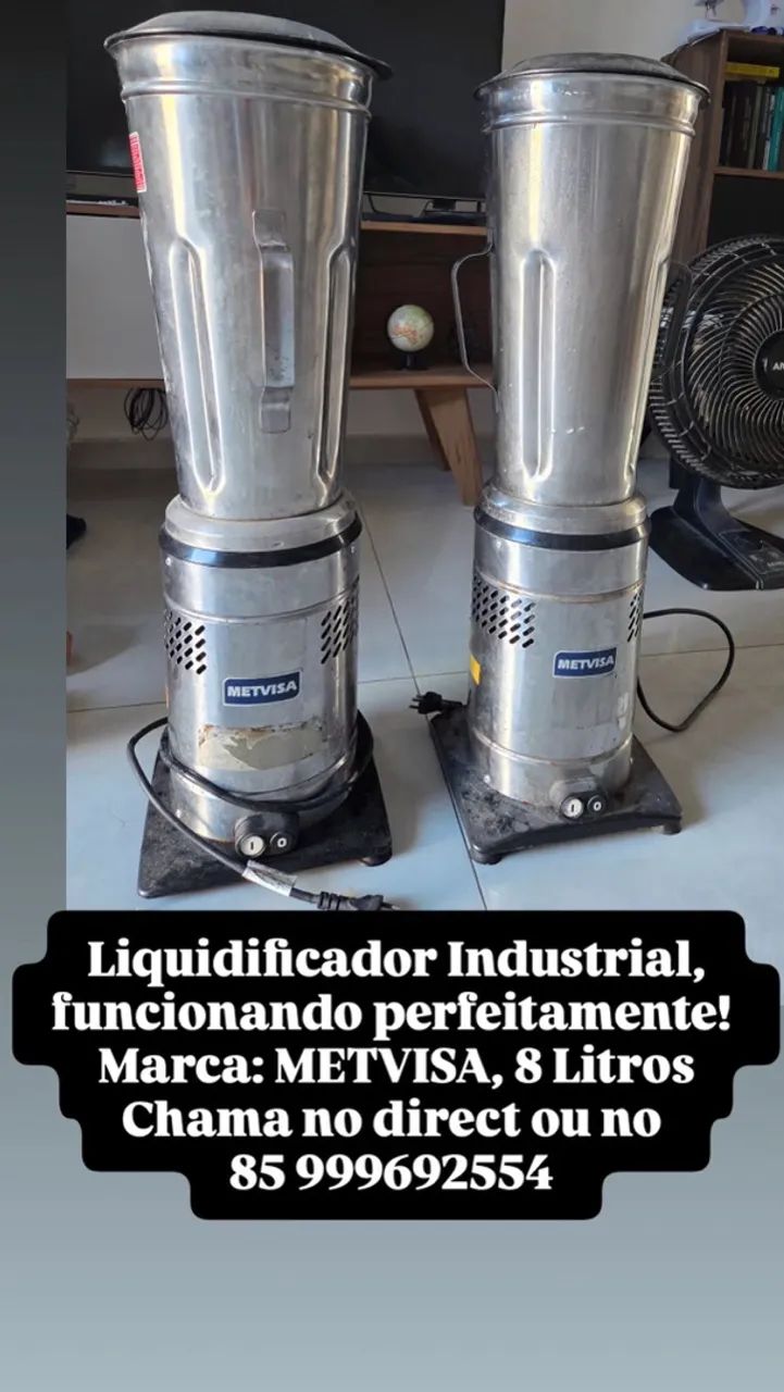 Liquidificador industrial METVISA 8L