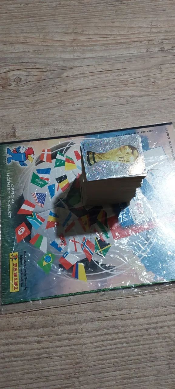 album da copa 1998 com todas as figurinhas para colar 