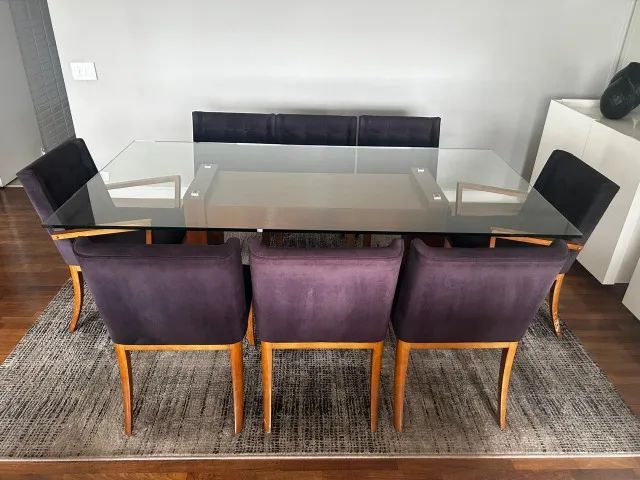 MESA DE JANTAR COM 8 CADEIRAS - Foto 2