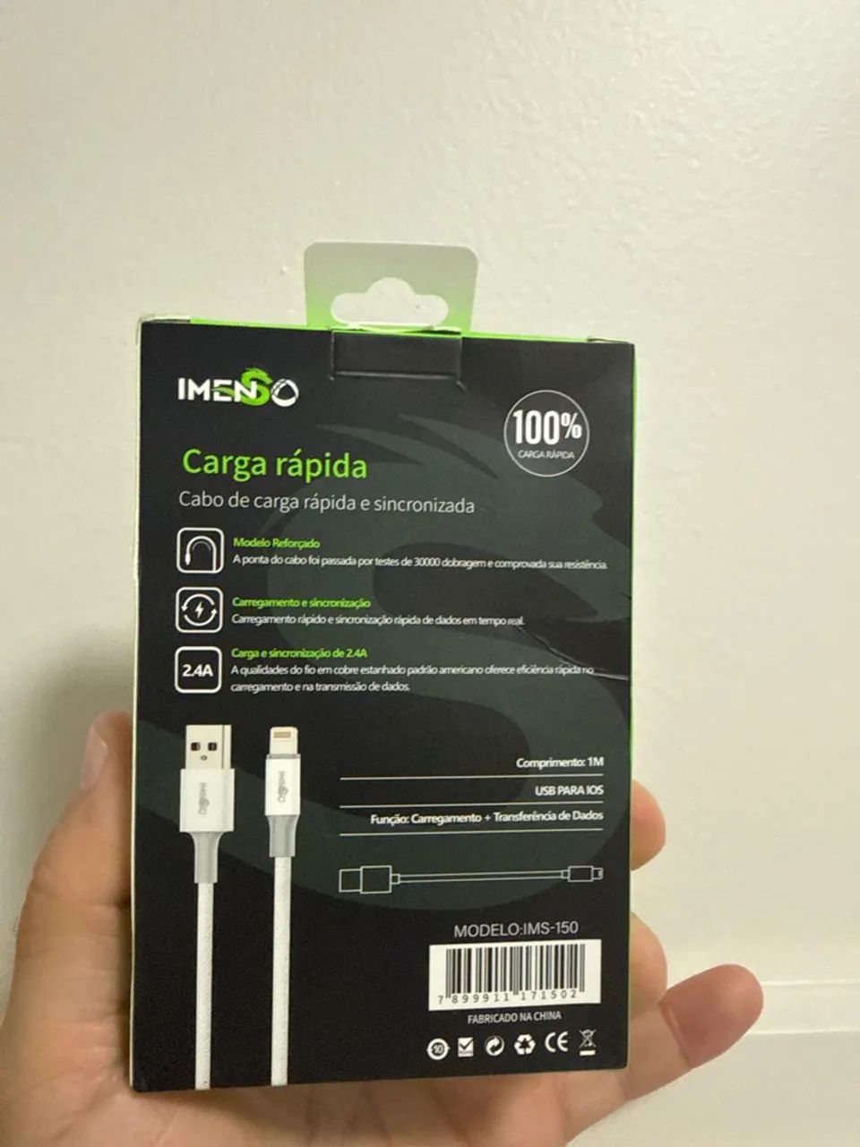 Promoção Cabo Imenso  USB/ lightning. $ 16,00 - Foto 3