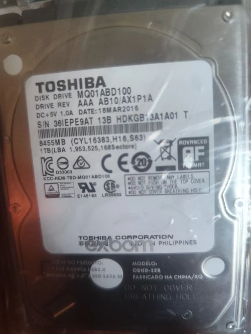 Hd 1 TB , brinde case para notebook  - Foto 2