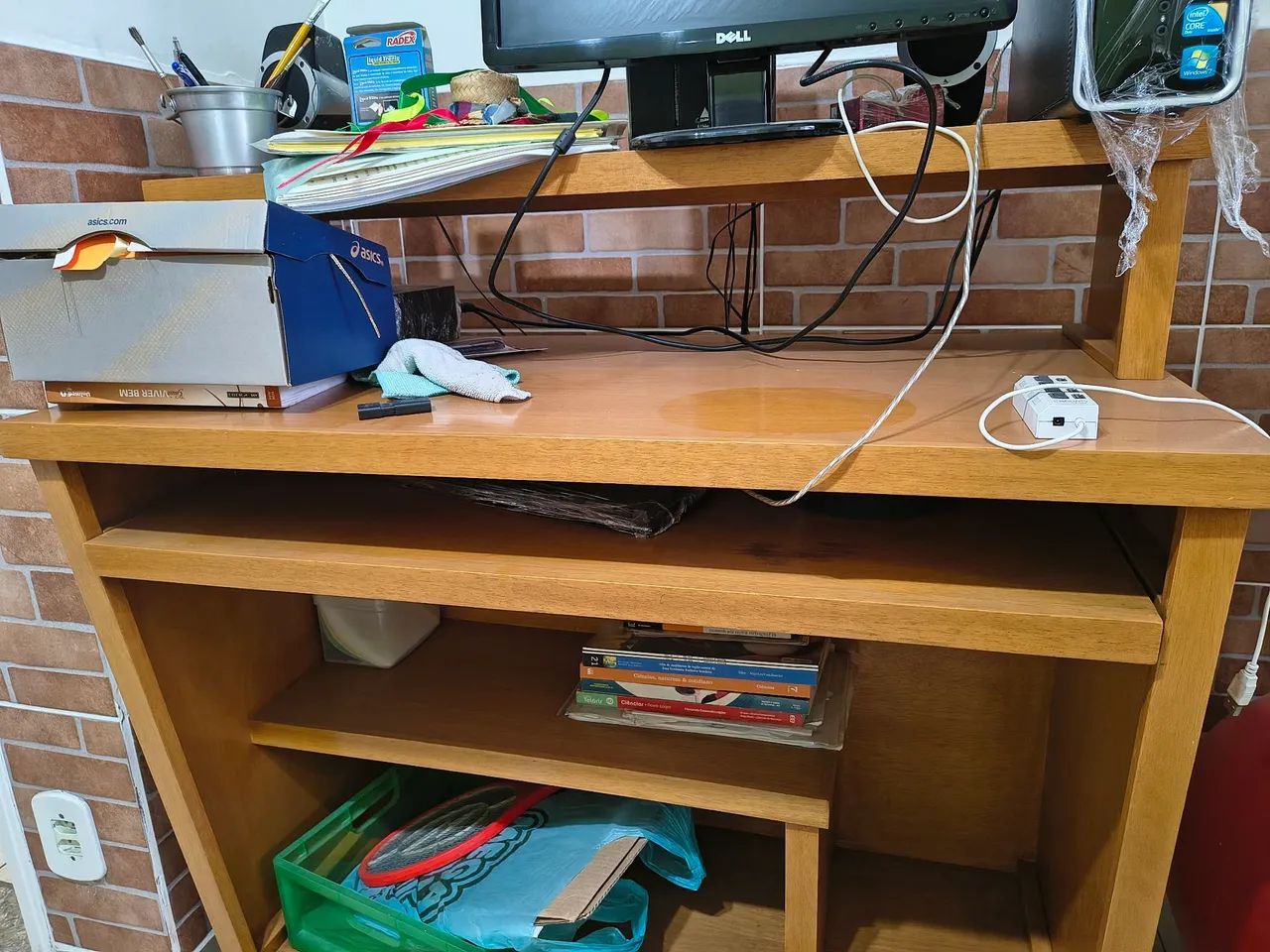 Mesa em madeira para computador - Foto 4