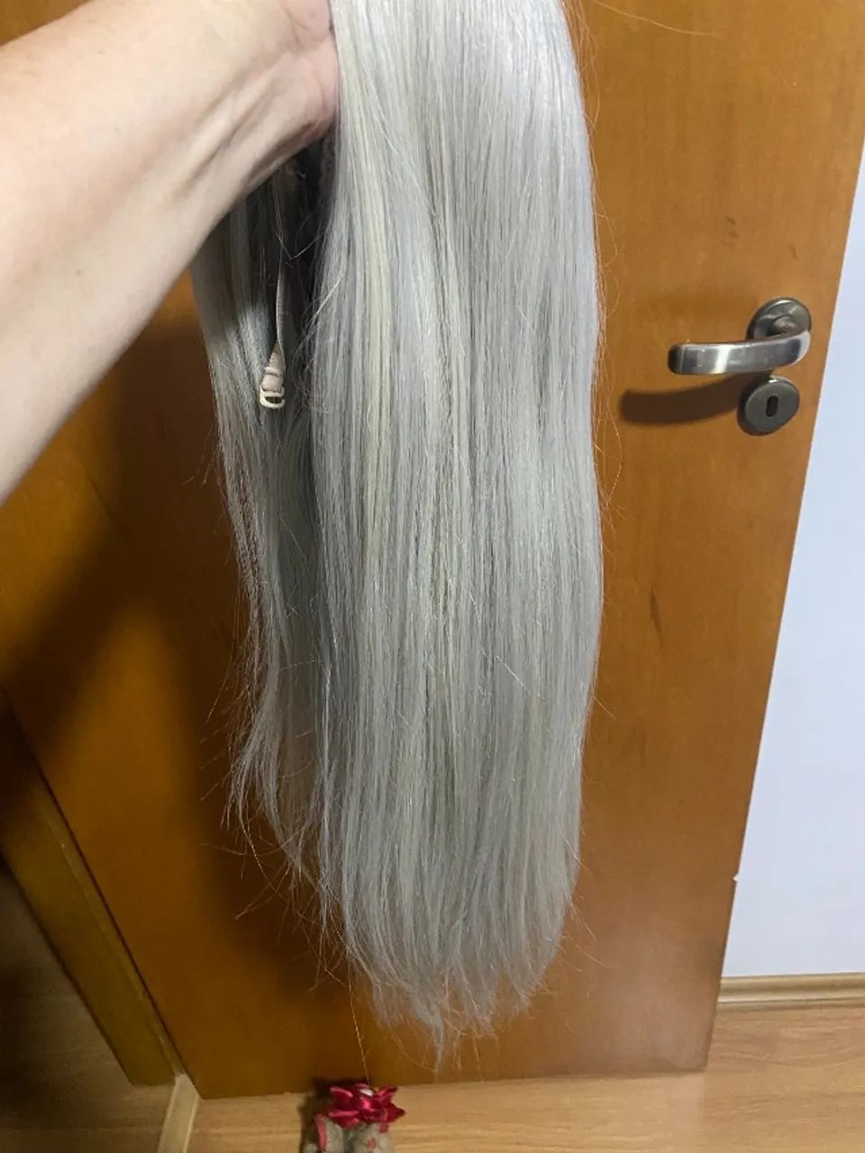 Peruca de cabelo humano loiro - Foto 3