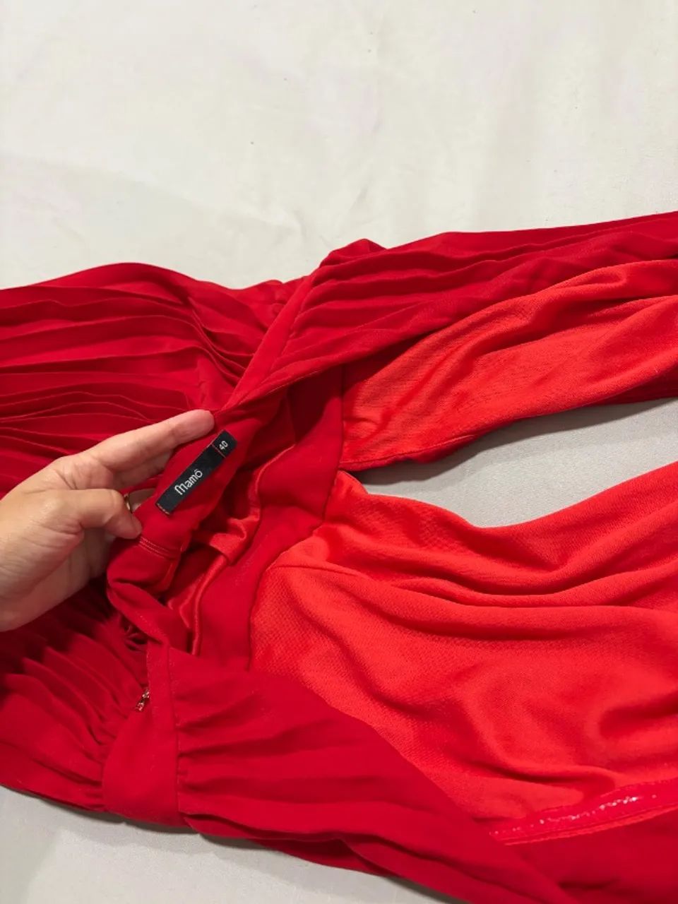 Vestido midi plissado  - Foto 3