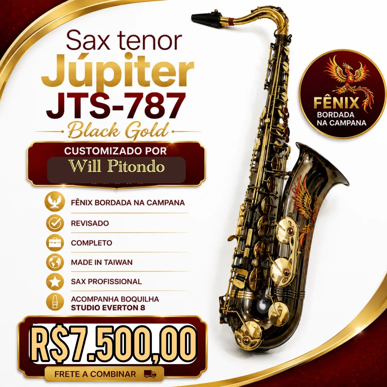 Sax tenor Júpiter 787 BY Will Pitondo