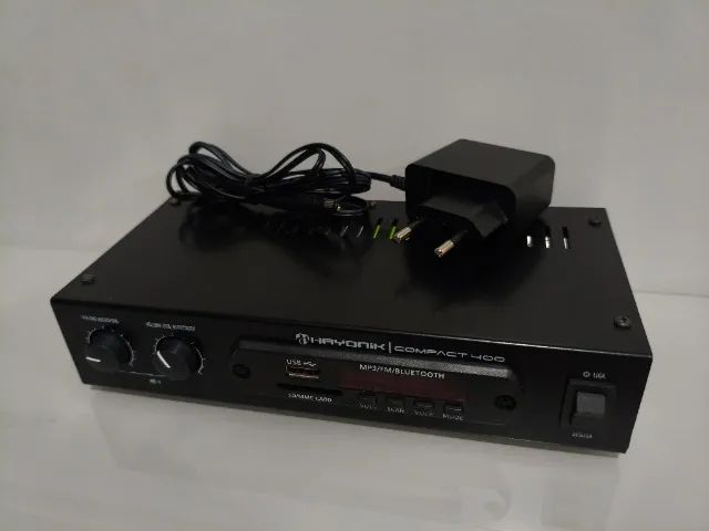 Amplificador Hayonik Compact 400 com USB, Bluetooth, FM e SD/MMC - Foto 3