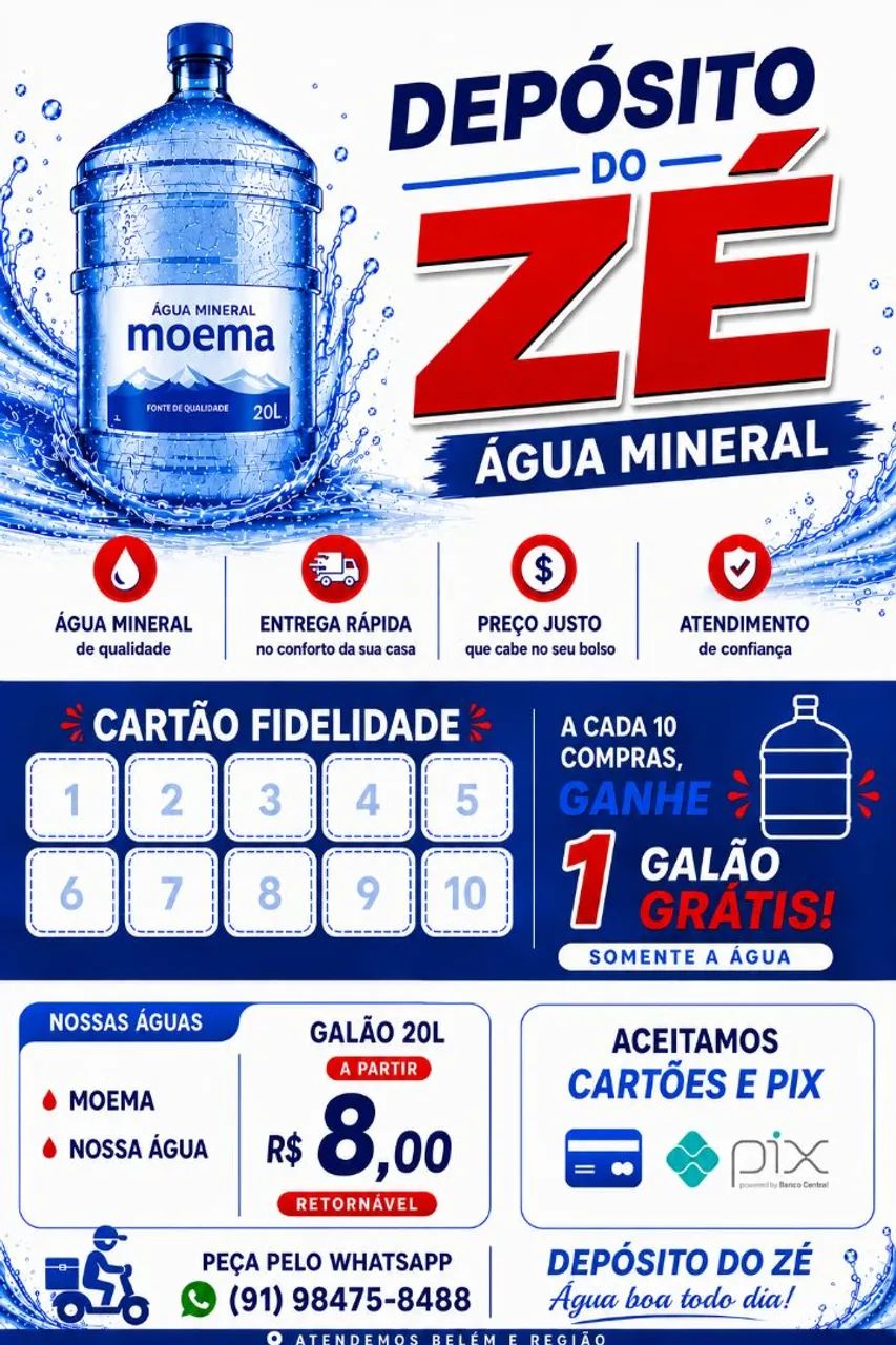 Vende-se água mineral 