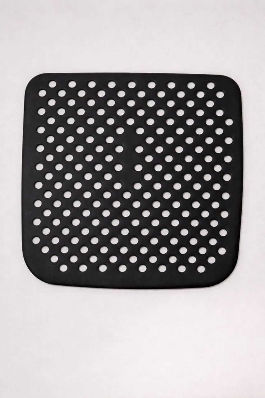 Tapete Protetor para  Air Fryer Silicone Preto 18,5 Preto Lyor - Foto 2