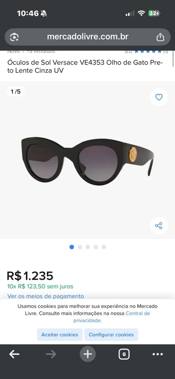 Vendo óculos Versace 