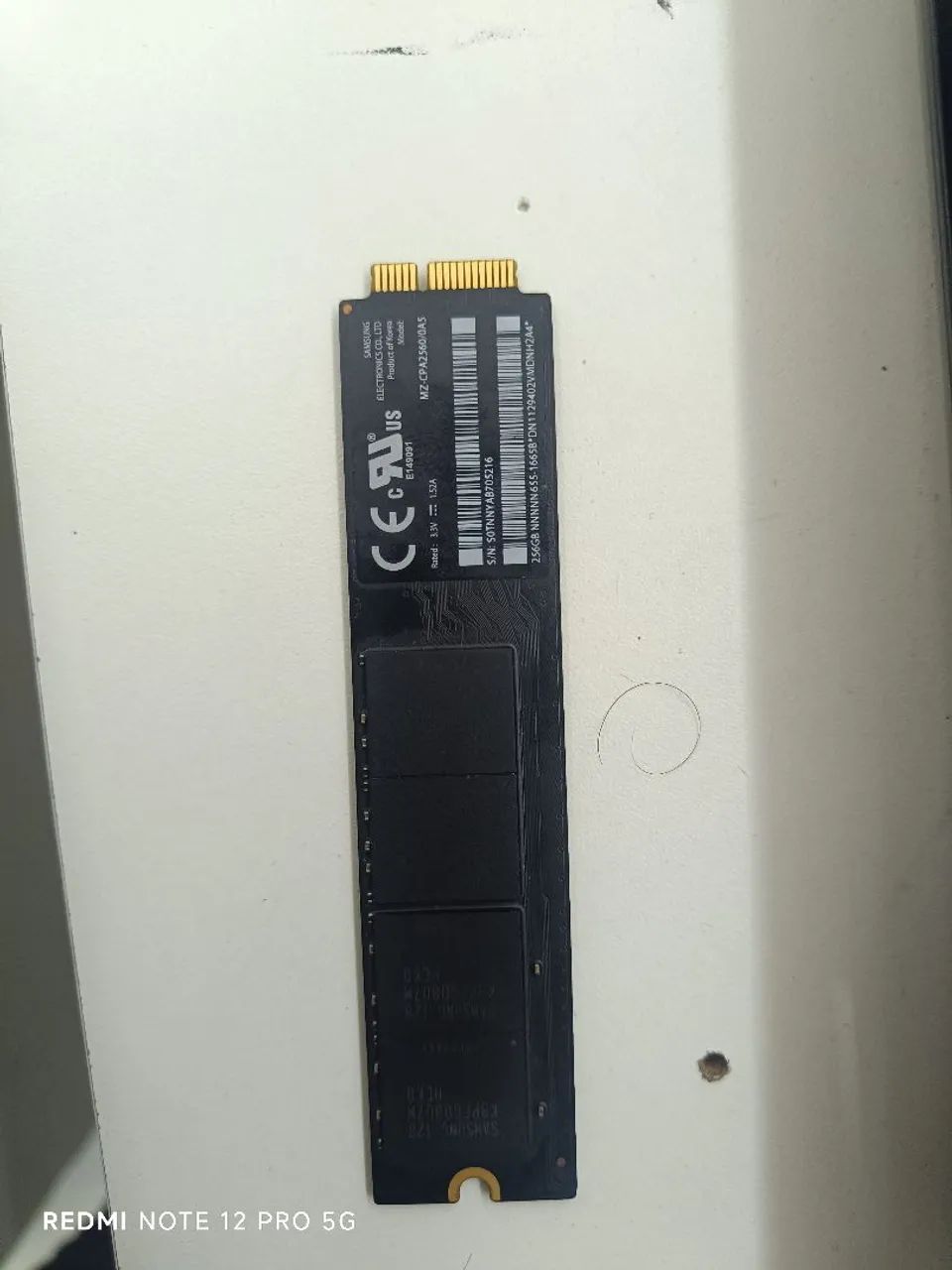 SSD 256 GB NVME Samsung P/ Mac 1370A