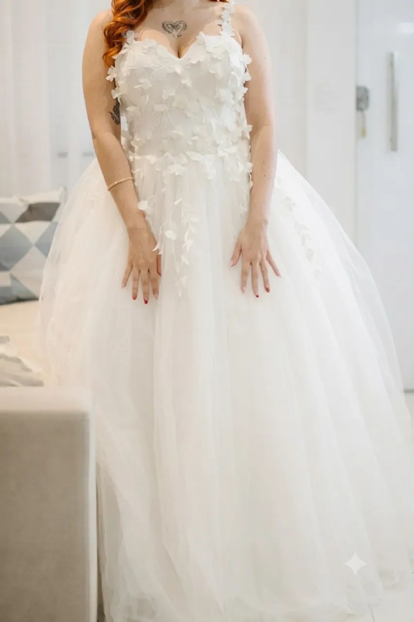 Vestido de noiva 38-40 - Foto 2