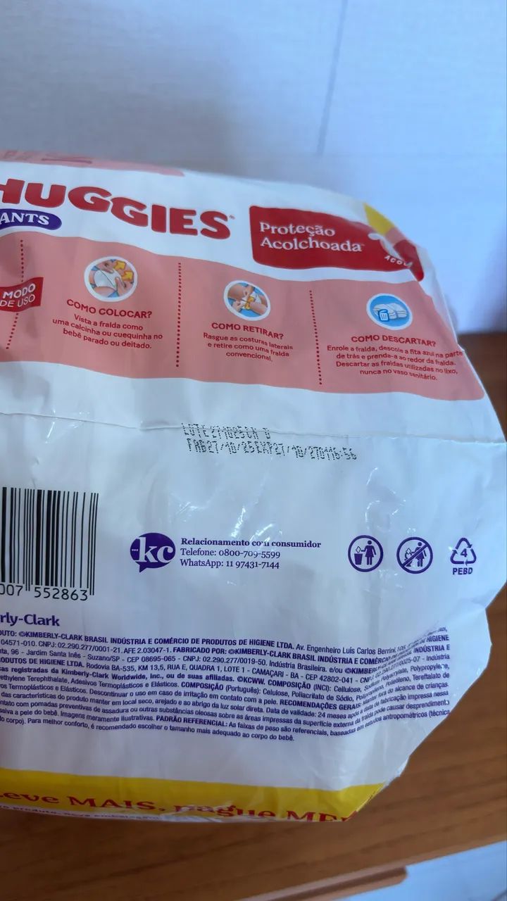 FRALDA HUGGIES PROTEÇÃO ACOLCHOADA M - Foto 2