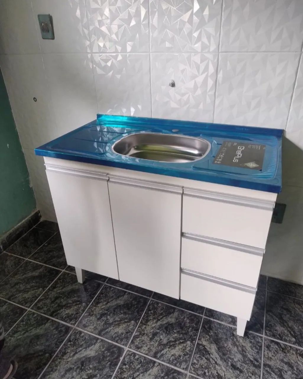 Balcão MDF com Pia 65048993674370121