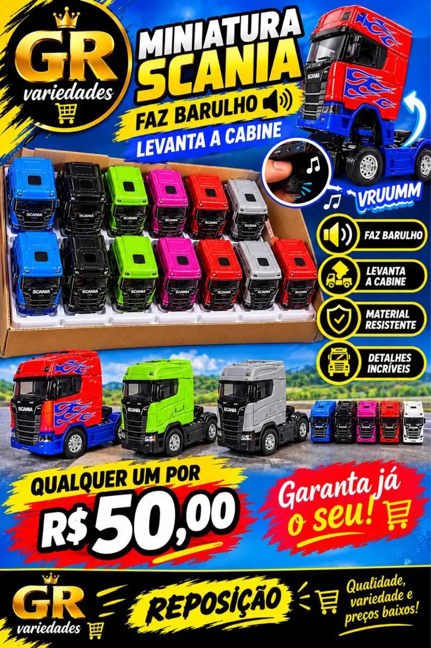 Caminhão miniatura 